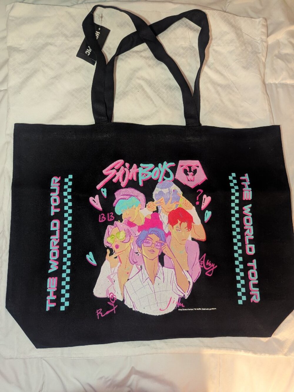 K-Pop Demon Hunters Saja Boy World Tour Tote